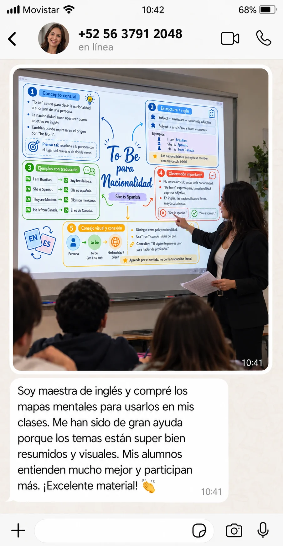 Testimonio de un lector 4 sobre los mapas mentales de inglés